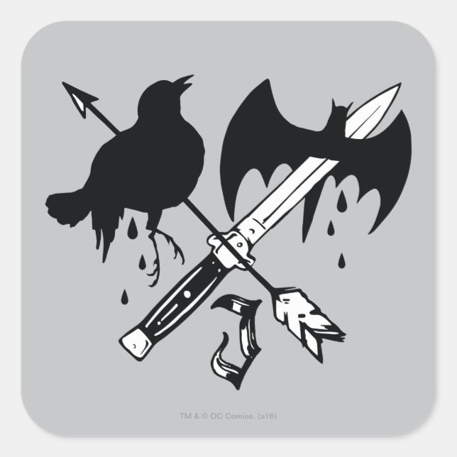Suicide Squad | Joker Symbol Square Sticker (Front)