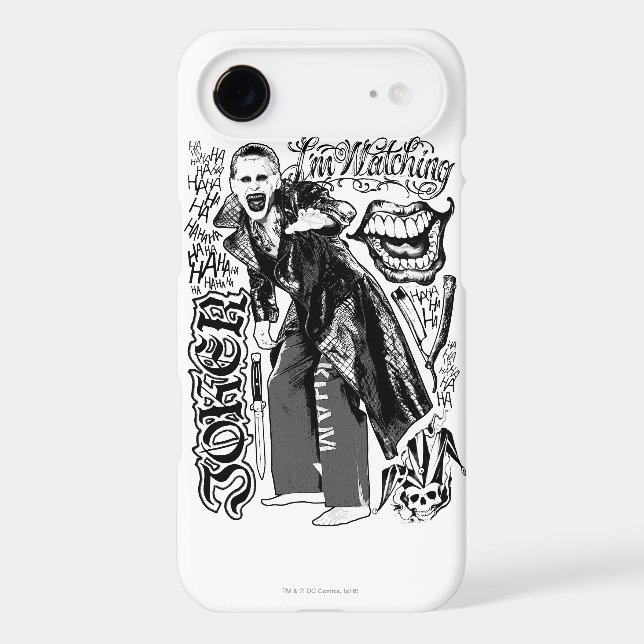 Suicide Squad | Joker Typography Photo Case-Mate iPhone Case (Back)