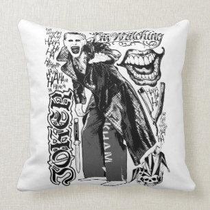 Suicide Squad   Joker Typography Photo Cushion