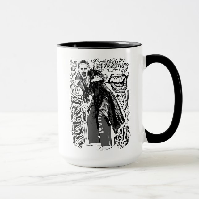 Suicide Squad | Joker Typography Photo Mug (Right)