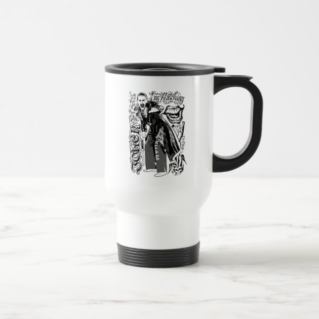 Suicide Squad | Joker Typography Photo Travel Mug (Right)