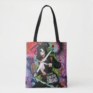 Suicide Squad Katana Character Graffiti Tote Bag