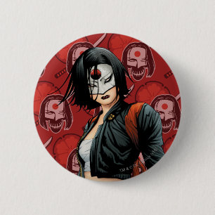 Suicide Squad Katana Comic Book Art 6 Cm Round Badge