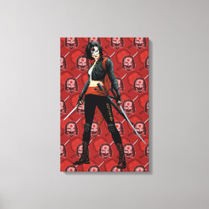 Suicide Squad Katana Comic Book Art Canvas Print