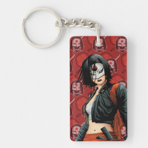 Suicide Squad   Katana Comic Book Art Key Ring