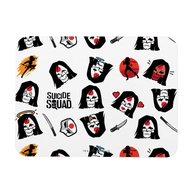 Suicide Squad | Katana Emoji Pattern Magnet (Horizontal)