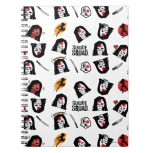 Suicide Squad Katana Emoji Pattern Notebook