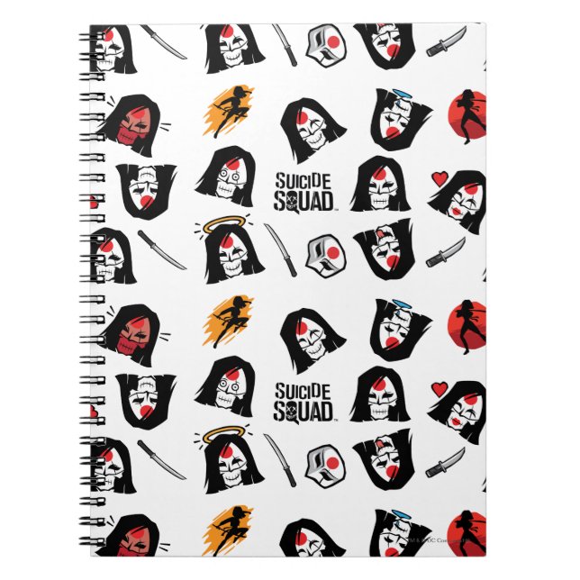 Suicide Squad | Katana Emoji Pattern Notebook (Front)