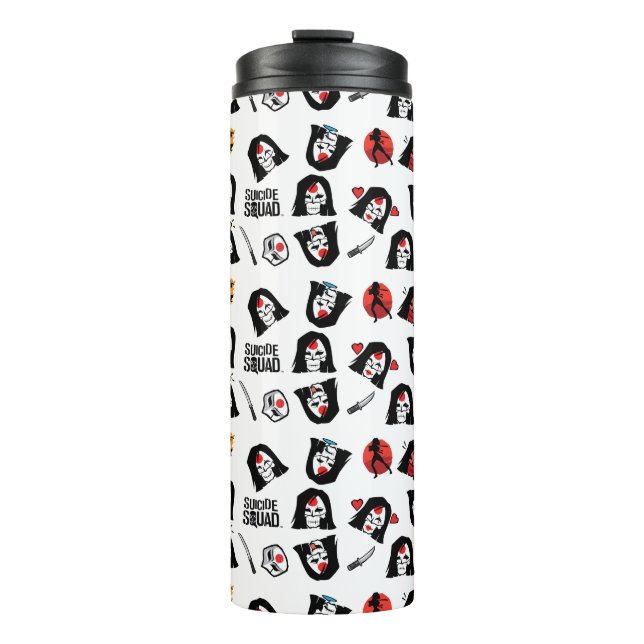 Suicide Squad | Katana Emoji Pattern Thermal Tumbler (Front)