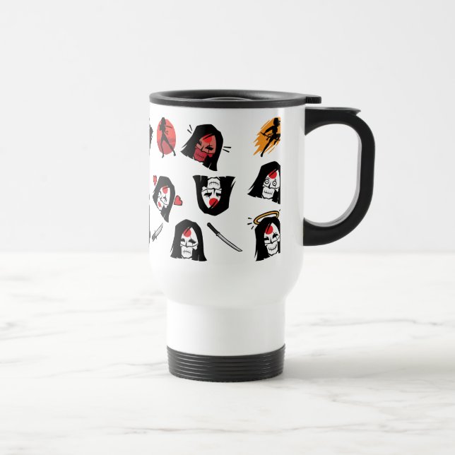 Suicide Squad | Katana Emoji Pattern Travel Mug (Right)