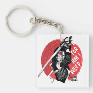Suicide Squad   Katana "For Him I Weep" Key Ring
