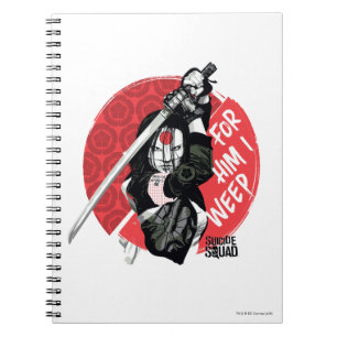 Suicide Squad   Katana "For Him I Weep" Notebook