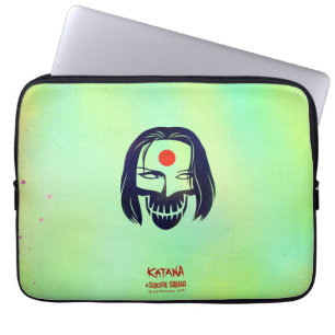 Suicide Squad   Katana Head Icon Laptop Sleeve