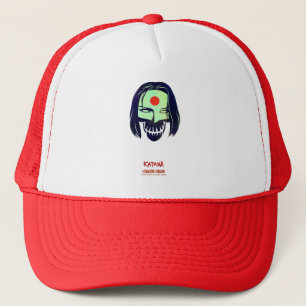 Suicide Squad   Katana Head Icon Trucker Hat