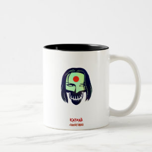 Suicide Squad   Katana Head Icon Two-Tone Coffee Mug
