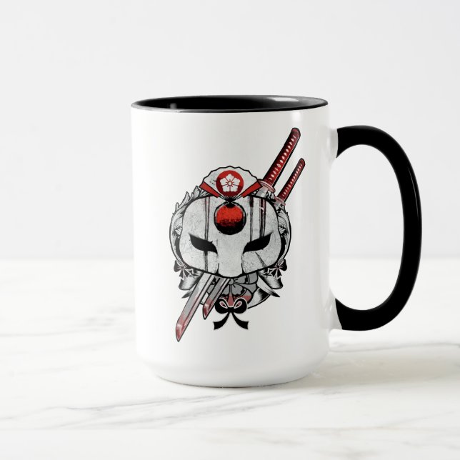 Suicide Squad | Katana Mask & Swords Tattoo Art Mug (Right)