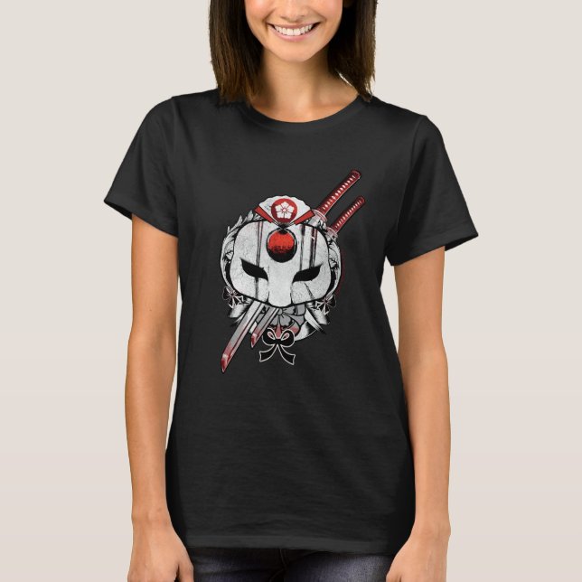 Suicide Squad | Katana Mask & Swords Tattoo Art T-Shirt (Front)