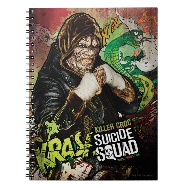 Suicide Squad | Killer Croc Character Graffiti Notebook (Front)
