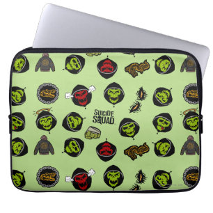 Suicide Squad Killer Croc Emoji Pattern Laptop Sleeve