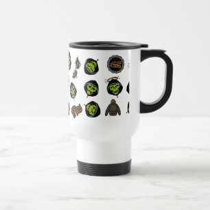 Suicide Squad   Killer Croc Emoji Pattern Travel Mug