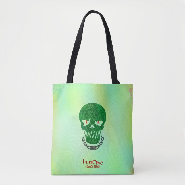Suicide Squad | Killer Croc Head Icon Tote Bag (Front)