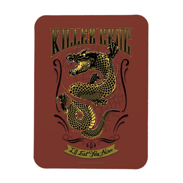 Suicide Squad | Killer Croc Tattoo Magnet (Vertical)