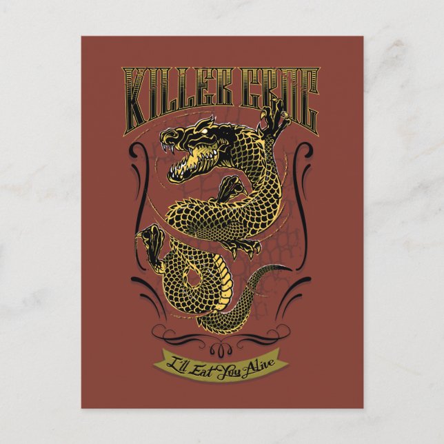 Suicide Squad | Killer Croc Tattoo Postcard (Front)