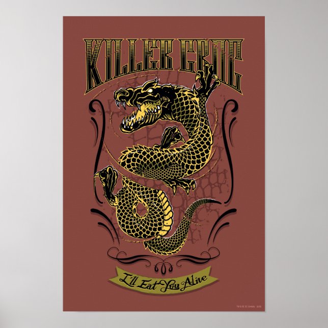 Suicide Squad | Killer Croc Tattoo Poster (Front)