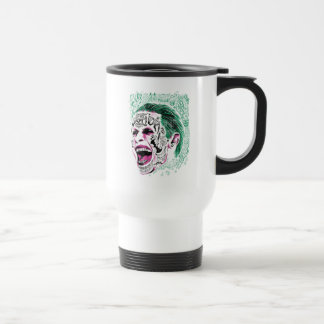Suicide Squad | Laughing Joker Head Sketch Travel Mug
