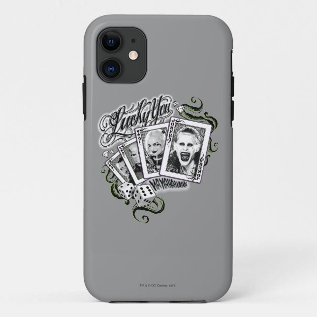 Suicide Squad | "Lucky You" Playing Cards Case-Mate iPhone Case (Back)