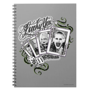 Suicide Squad "Lucky You" Playing Cards Notebook