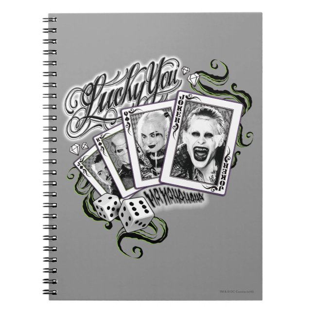 Suicide Squad | "Lucky You" Playing Cards Notebook (Front)