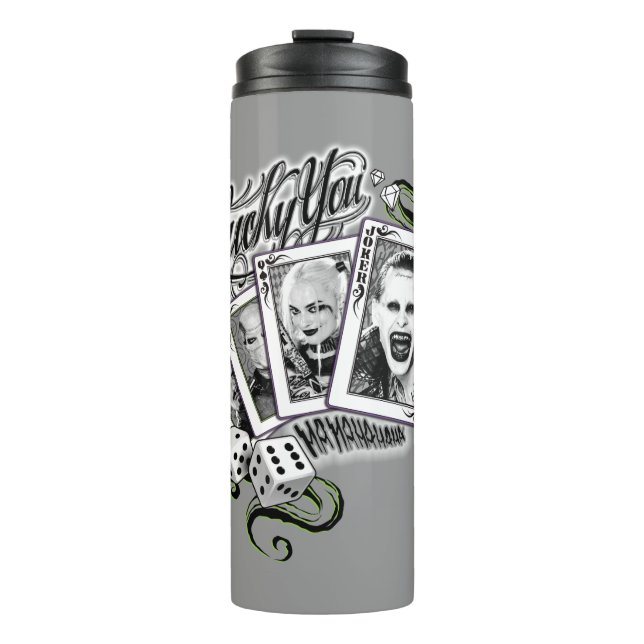 Suicide Squad | "Lucky You" Playing Cards Thermal Tumbler (Front)