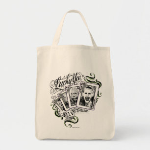 Suicide Squad "Lucky You" Playing Cards Tote Bag