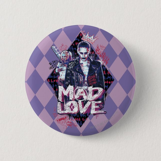 Suicide Squad | Mad Love 6 Cm Round Badge (Front)
