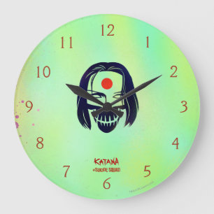 Suicide Squad   Ms Katana Head Icon Large Clock