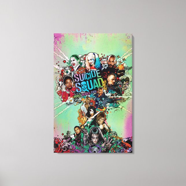 Suicide Squad | Mushroom Cloud Explosion Canvas Print (Front)