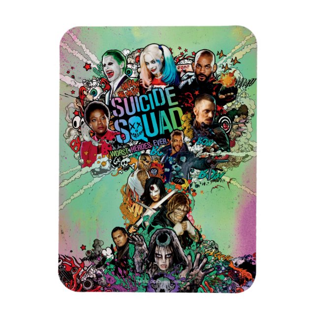 Suicide Squad | Mushroom Cloud Explosion Magnet (Vertical)