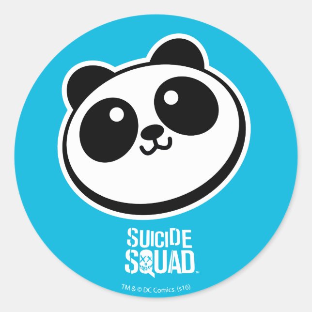 Suicide Squad | Panda Purveyors Logo Classic Round Sticker (Front)