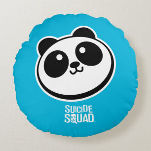 Suicide Squad   Panda Purveyors Logo Round Cushion