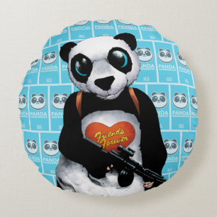 Suicide Squad   Panda Round Cushion