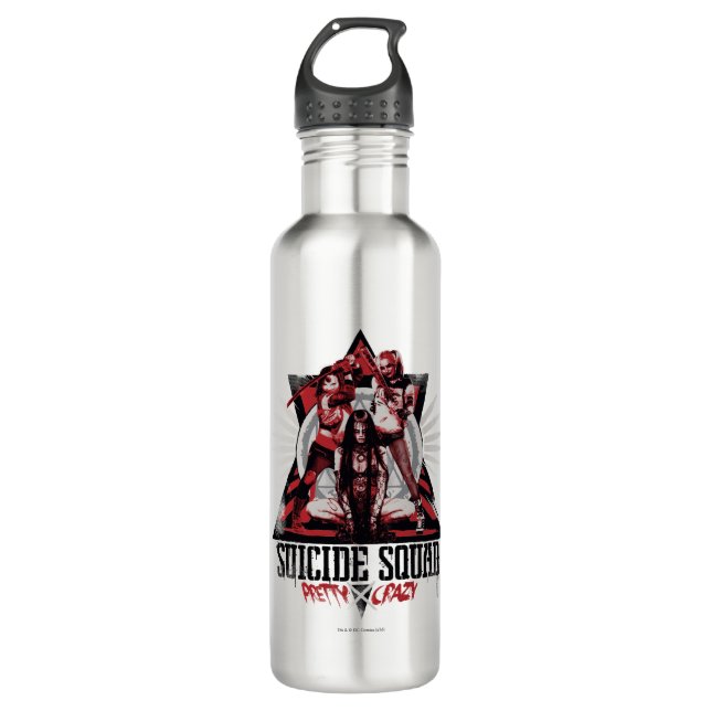 Suicide Squad | Pretty Crazy Squad Girls 710 Ml Water Bottle (Front)