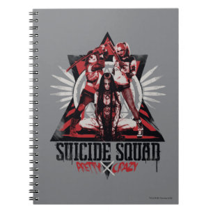 Suicide Squad   Pretty Crazy Squad Girls Notebook