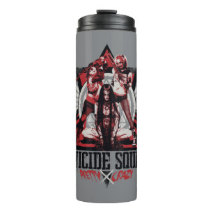 Suicide Squad Pretty Crazy Squad Girls Thermal Tumbler