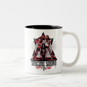 Suicide Squad Pretty Crazy Squad Girls Two-Tone Coffee Mug