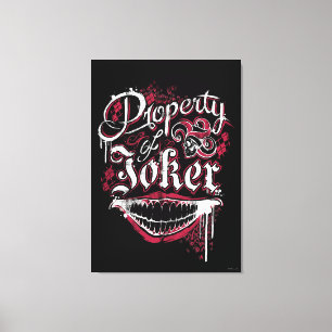 Suicide Squad   Property of Joker Canvas Print