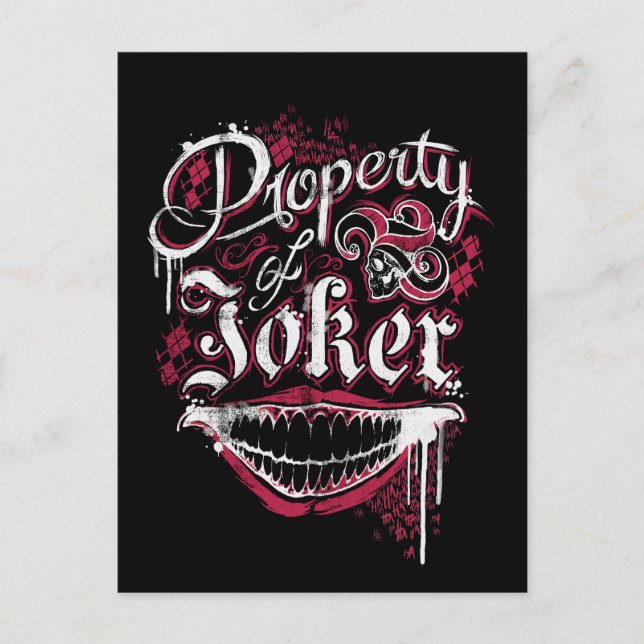 Suicide Squad | Property of Joker Postcard (Front)
