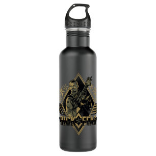 Suicide Squad   Rick Flag Badge 710 Ml Water Bottle