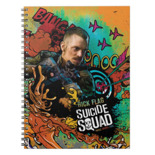 Suicide Squad   Rick Flag Character Graffiti Notebook