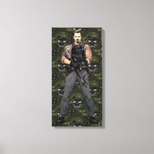 Suicide Squad   Rick Flag Comic Book Art Canvas Print